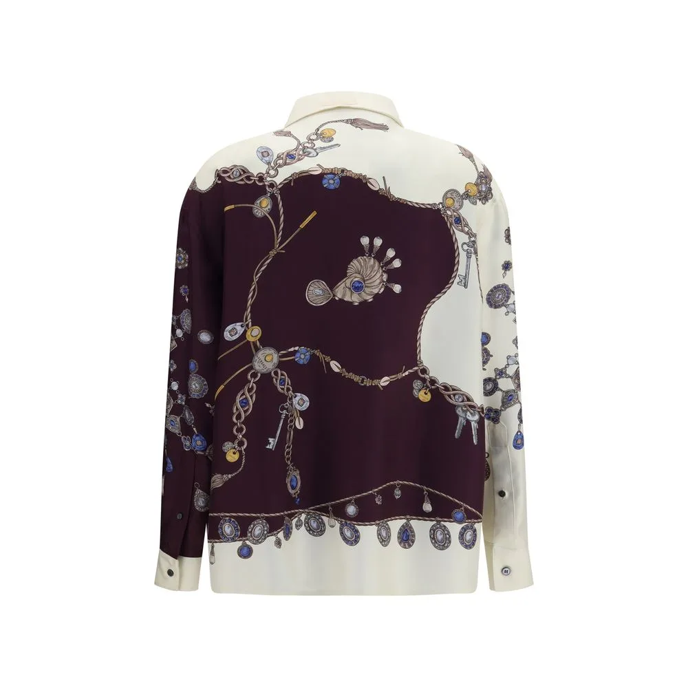Multicolor Silk Pattern Shirt - Image 2
