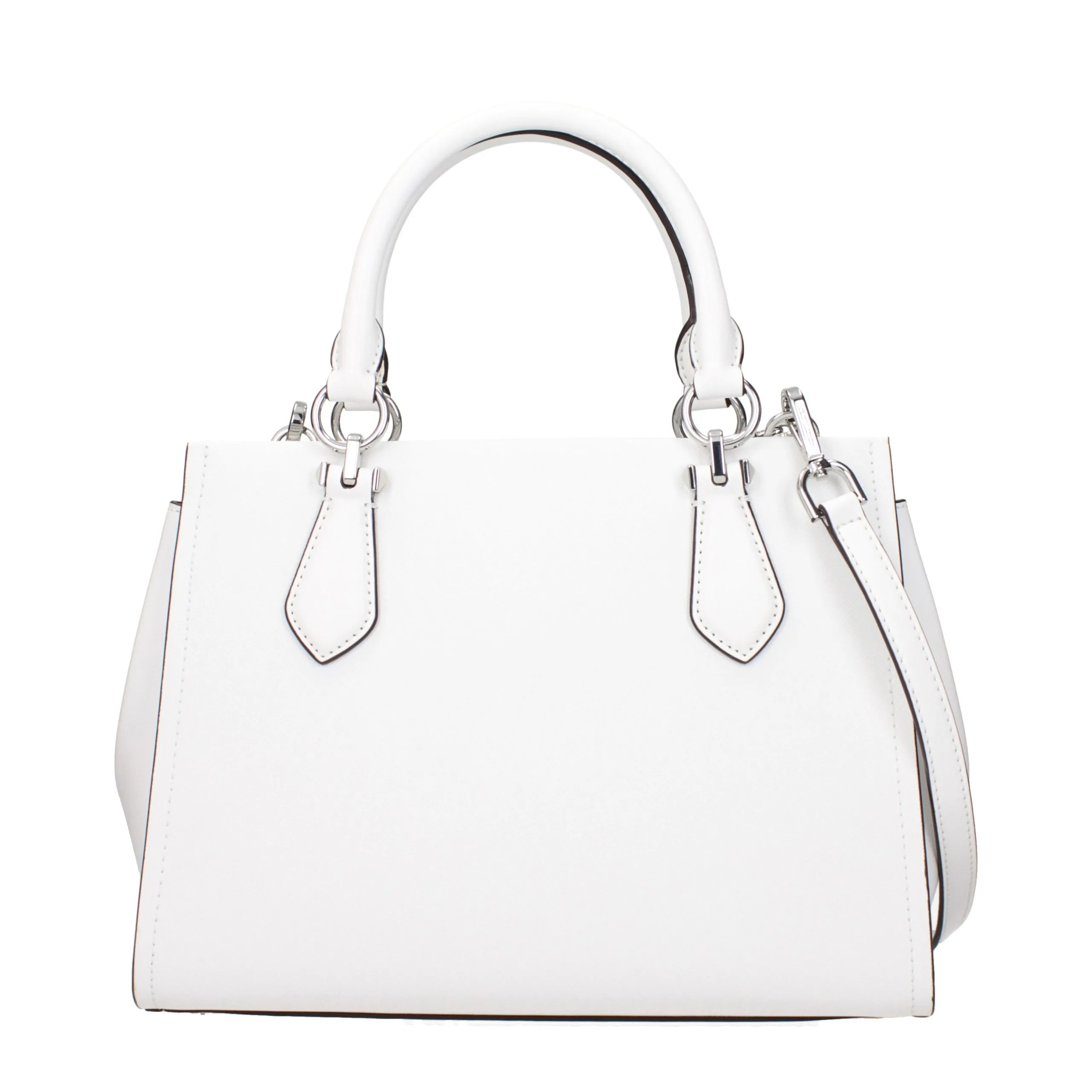 White Leather Handbag - Image 3