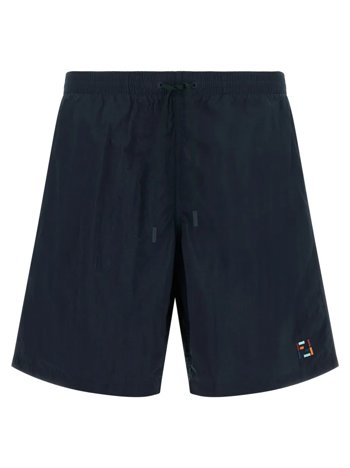Blue Polyamide Swim Shorts