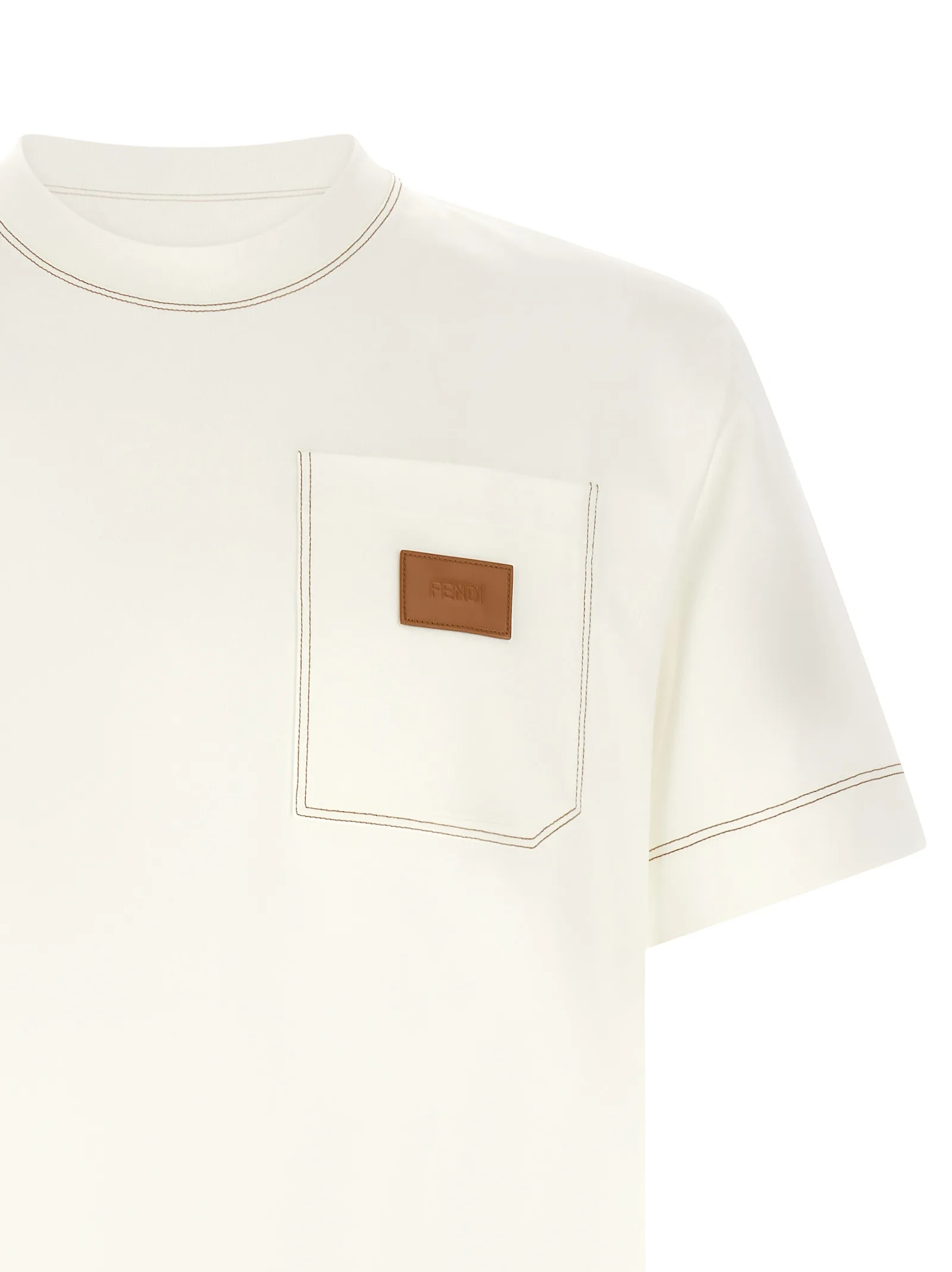 White Cotton T - Shirt - Image 3