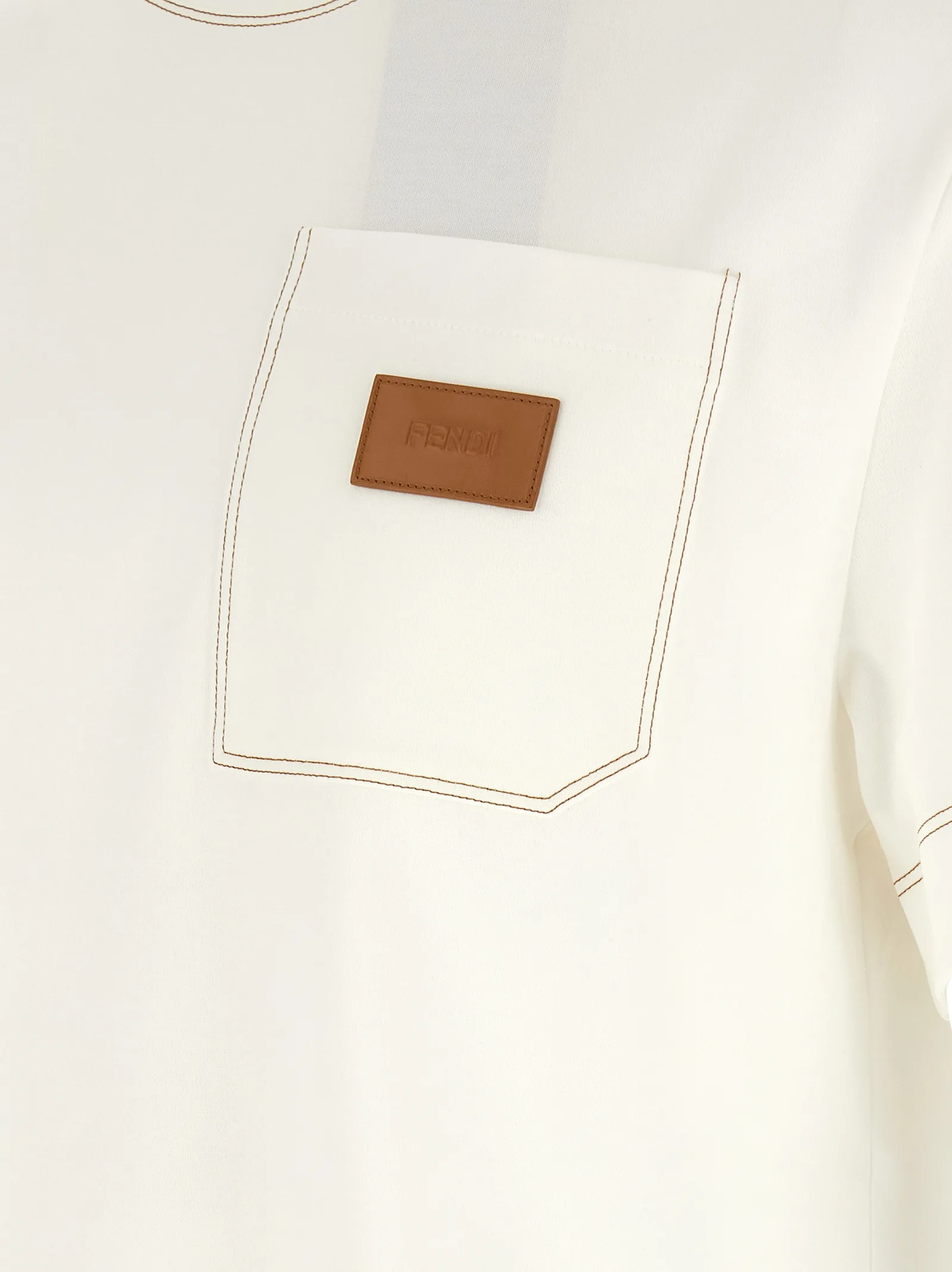 White Cotton T - Shirt - Image 4