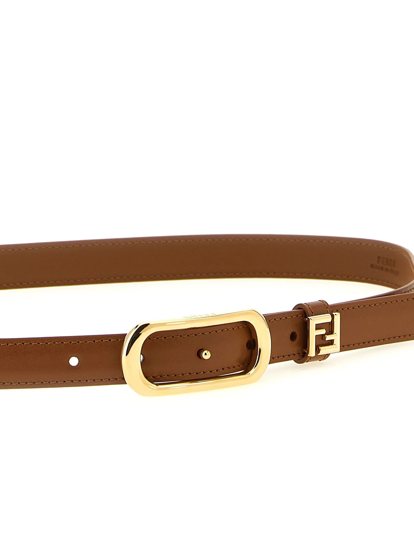 Brown Calfskin Regular Belt - Image 3