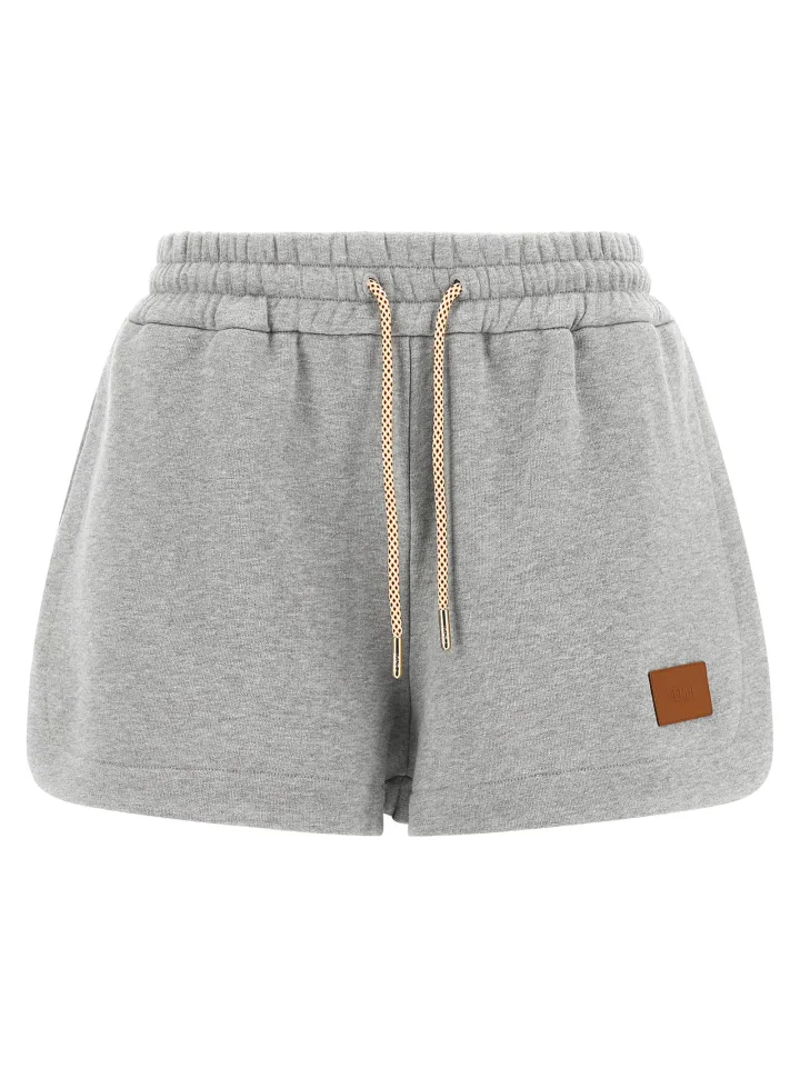 Gray Cotton Bermuda Shorts