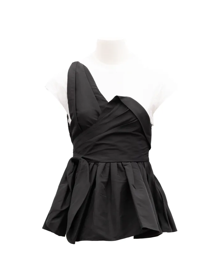 Black Women Polyester Top
