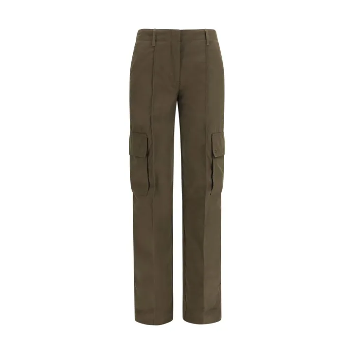 Bicolor Cotton Cargo Pants