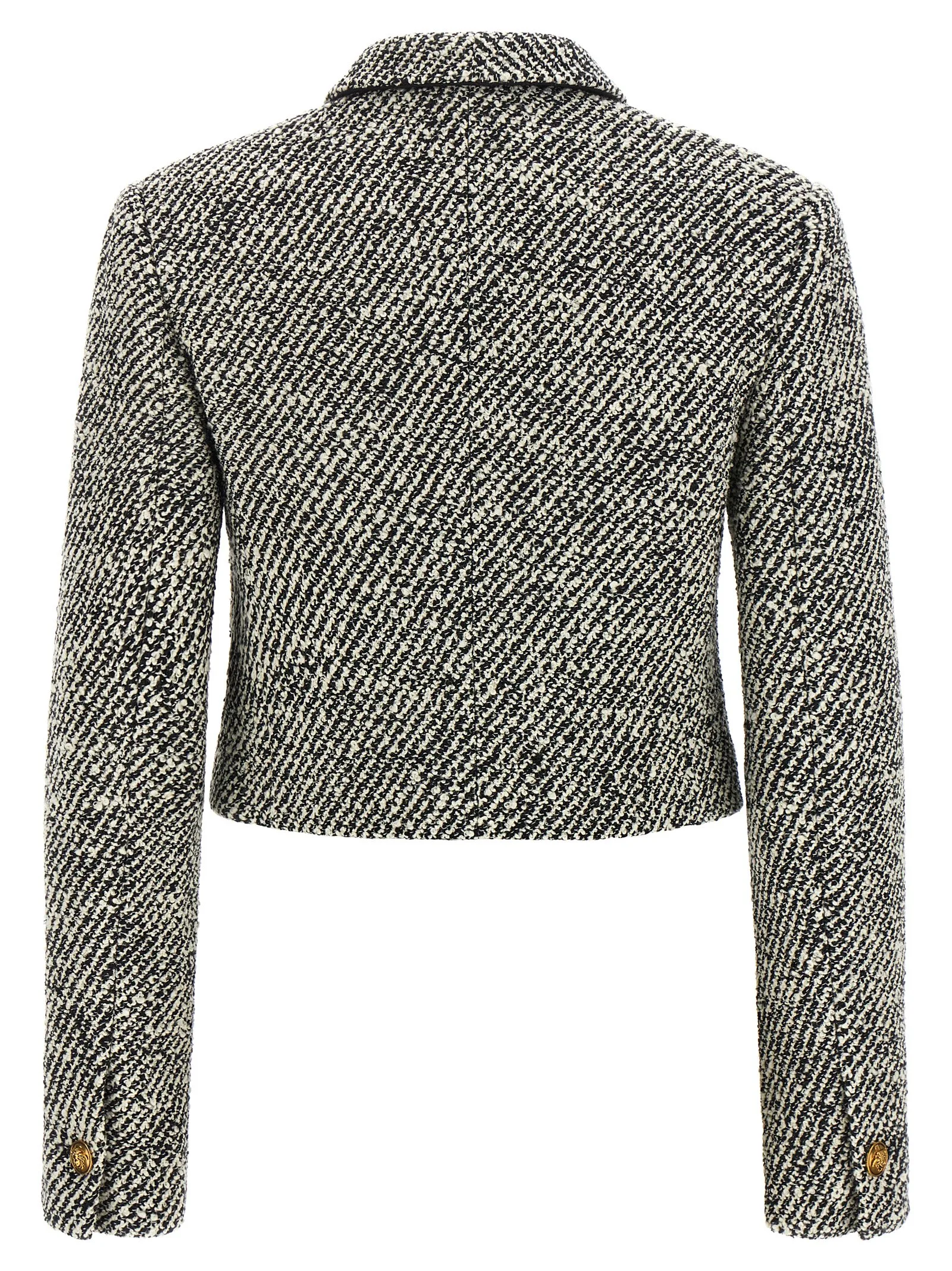Bicolor Virgin Wool Full - Length Jacket - Image 2