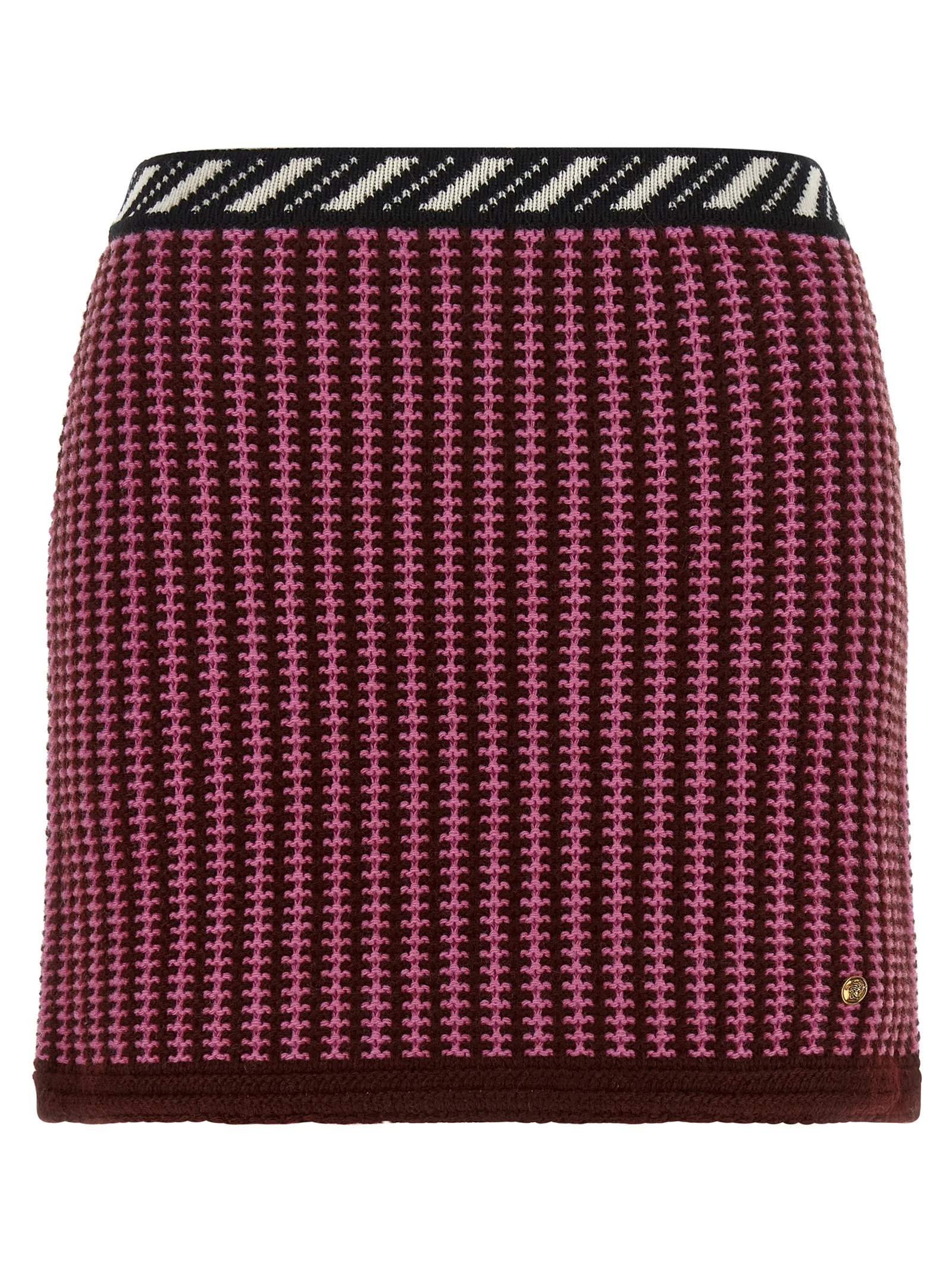 Multicolor Virgin Wool Long Skirt