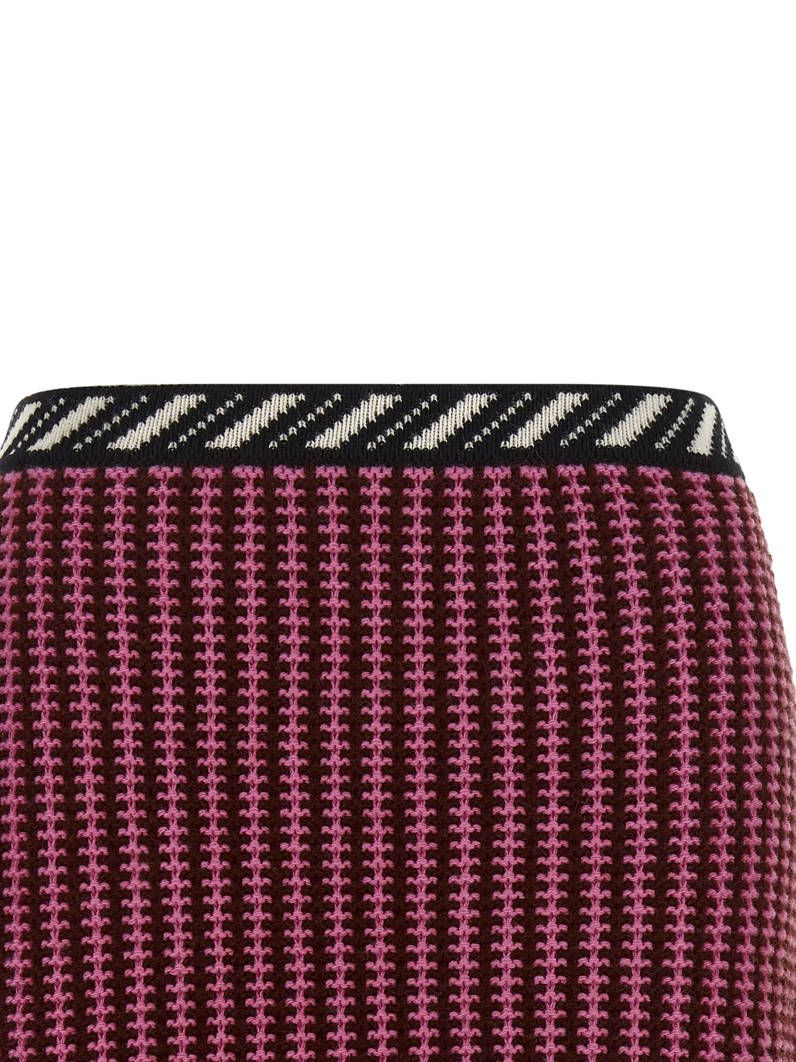 Multicolor Virgin Wool Long Skirt - Image 3