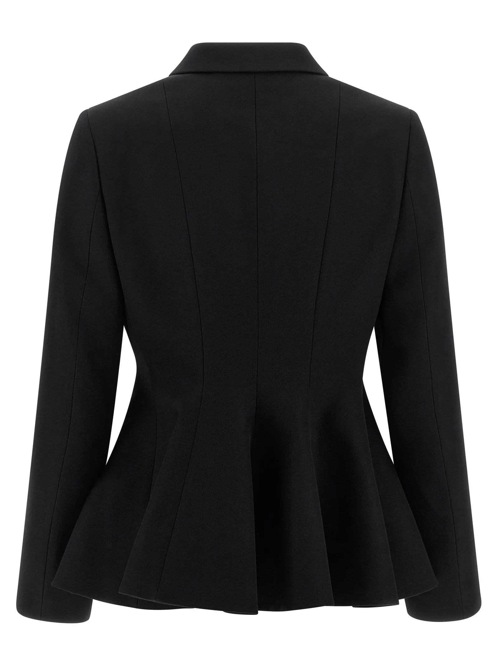 Black Virgin Wool Blazer - Image 2