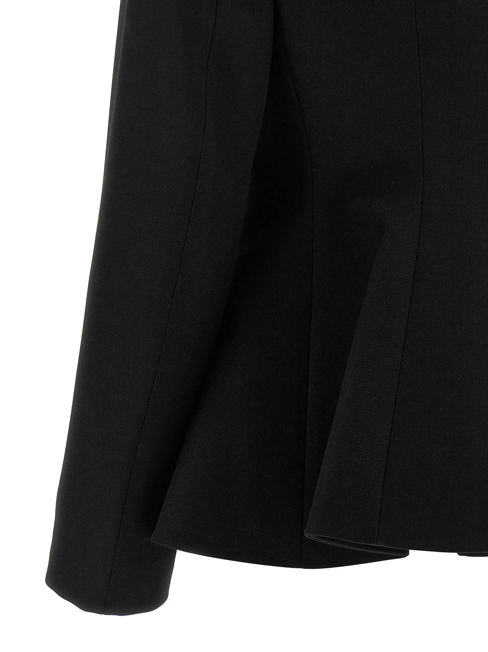 Black Virgin Wool Blazer - Image 4