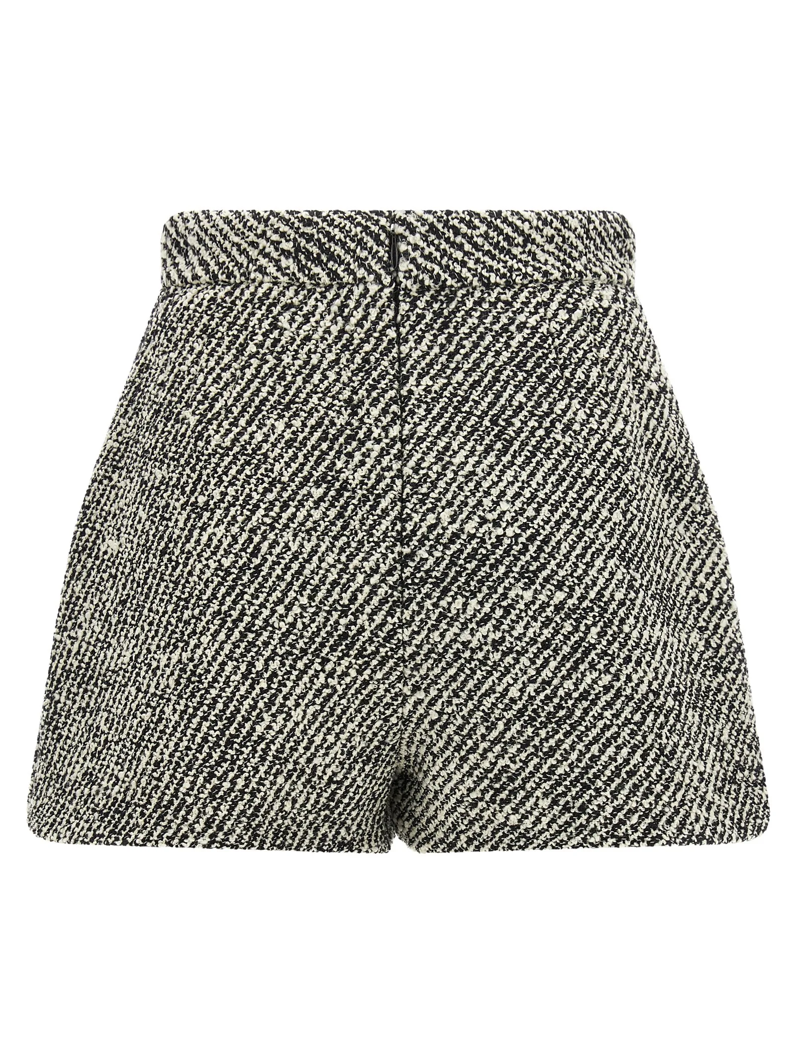 Bicolor Virgin Wool Bermuda Shorts - Image 2