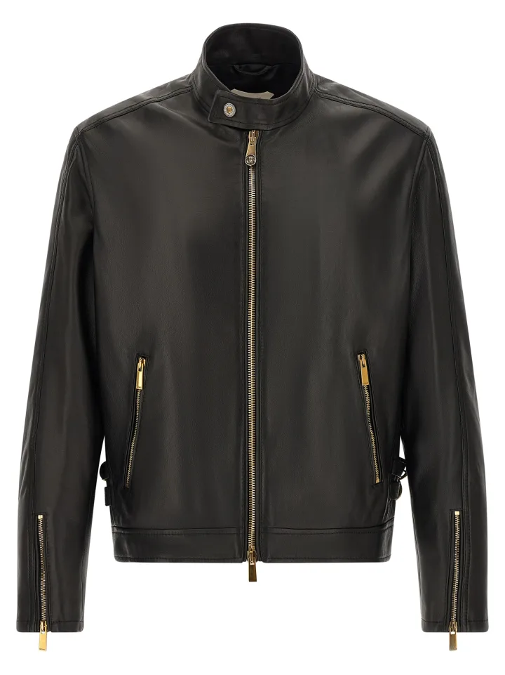Black Lamb Leather Leather Jacket