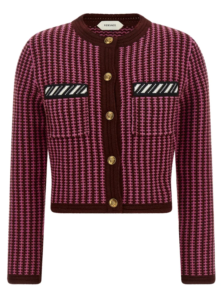 Multicolor Virgin Wool Cardigan