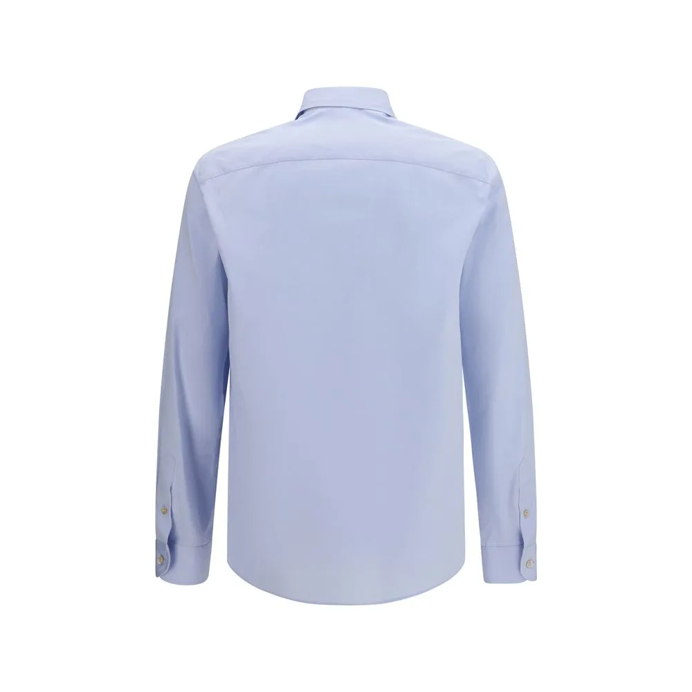 Blue Cotton Dress Shirt - Image 2