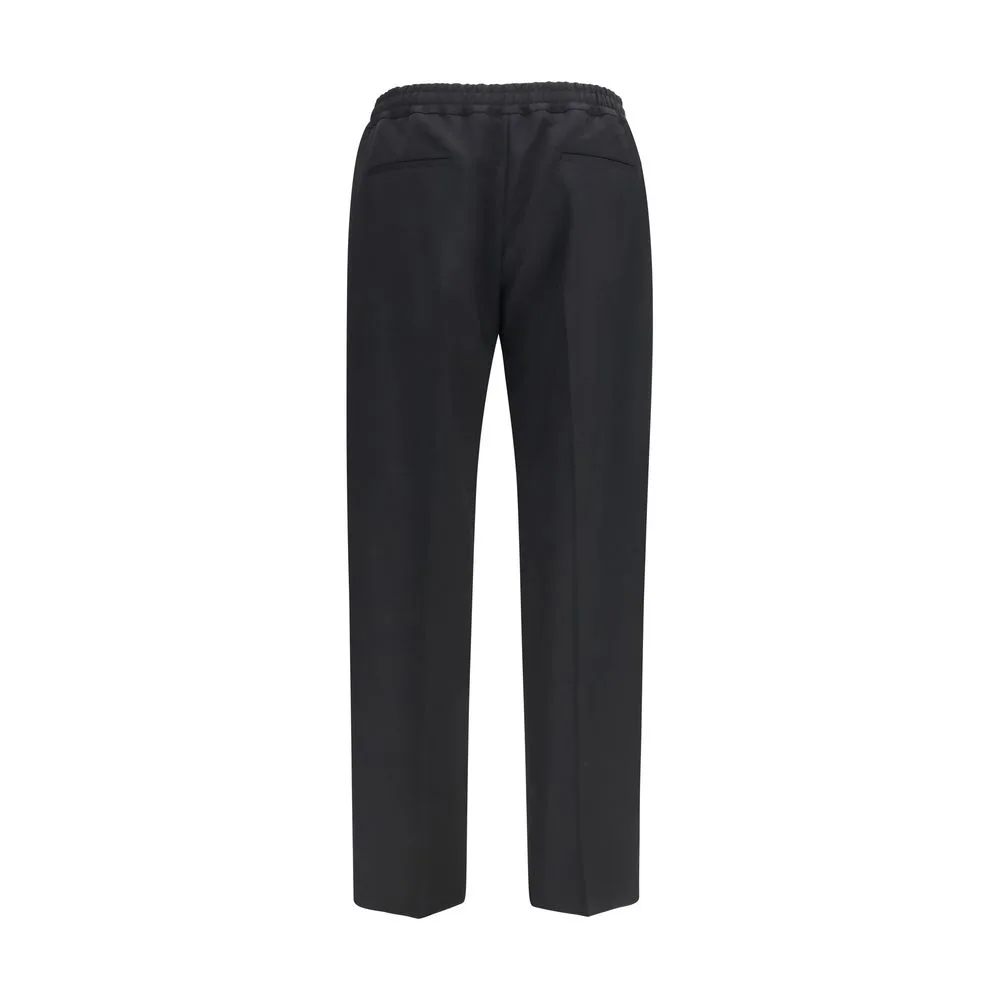 Black Cotton Chino Pants - Image 2
