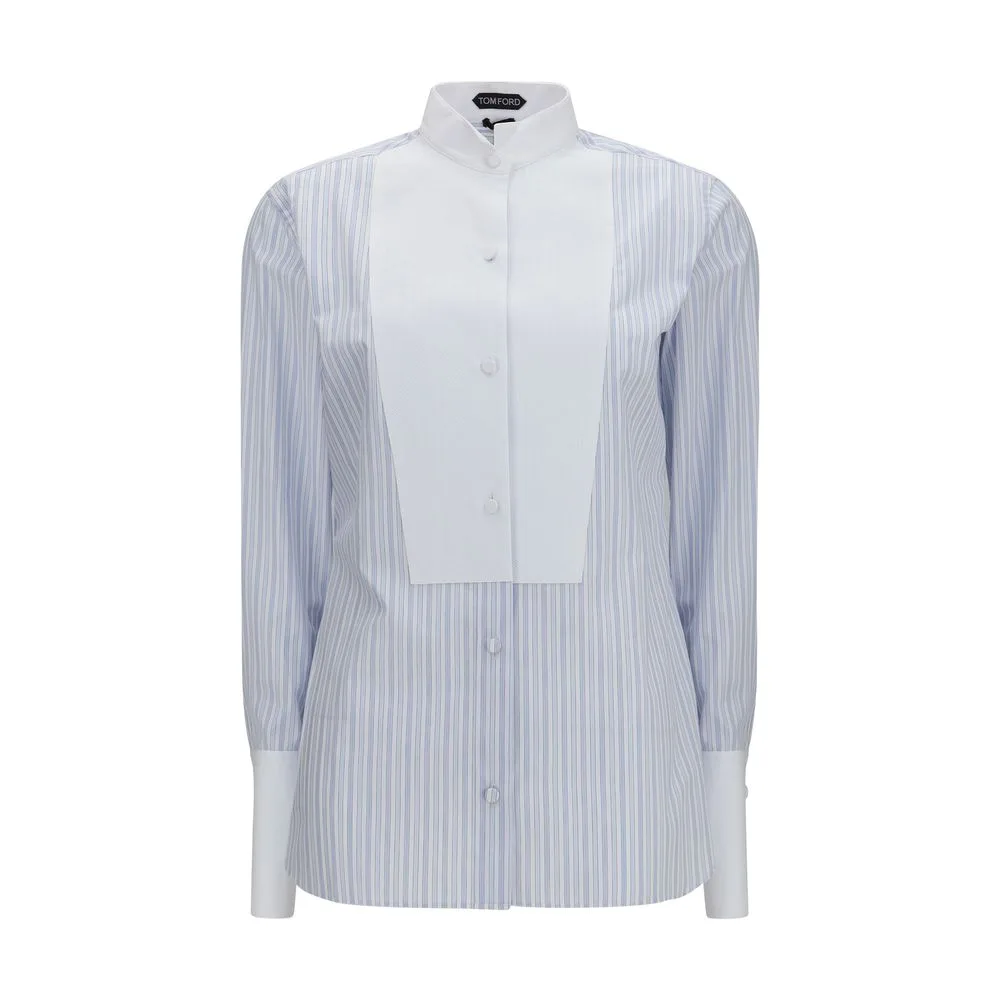 Blue Cotton Pattern Shirt