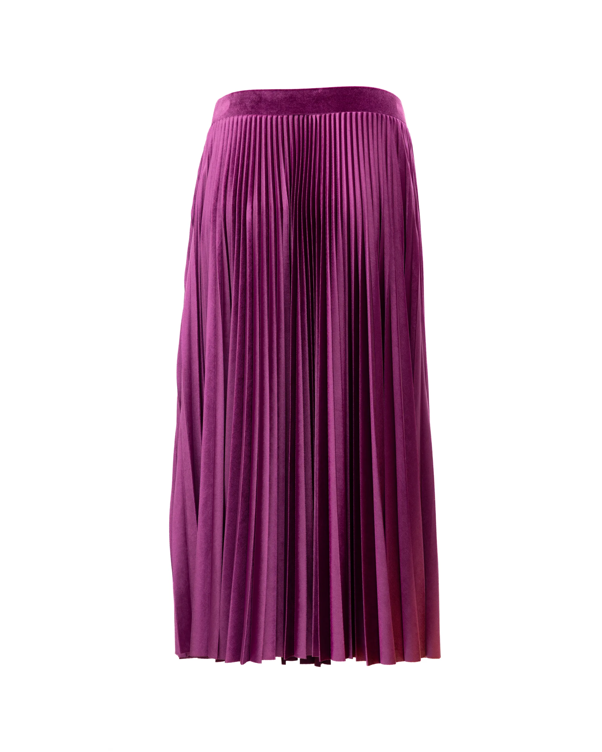 Women Purple Silk Skirt - Image 2