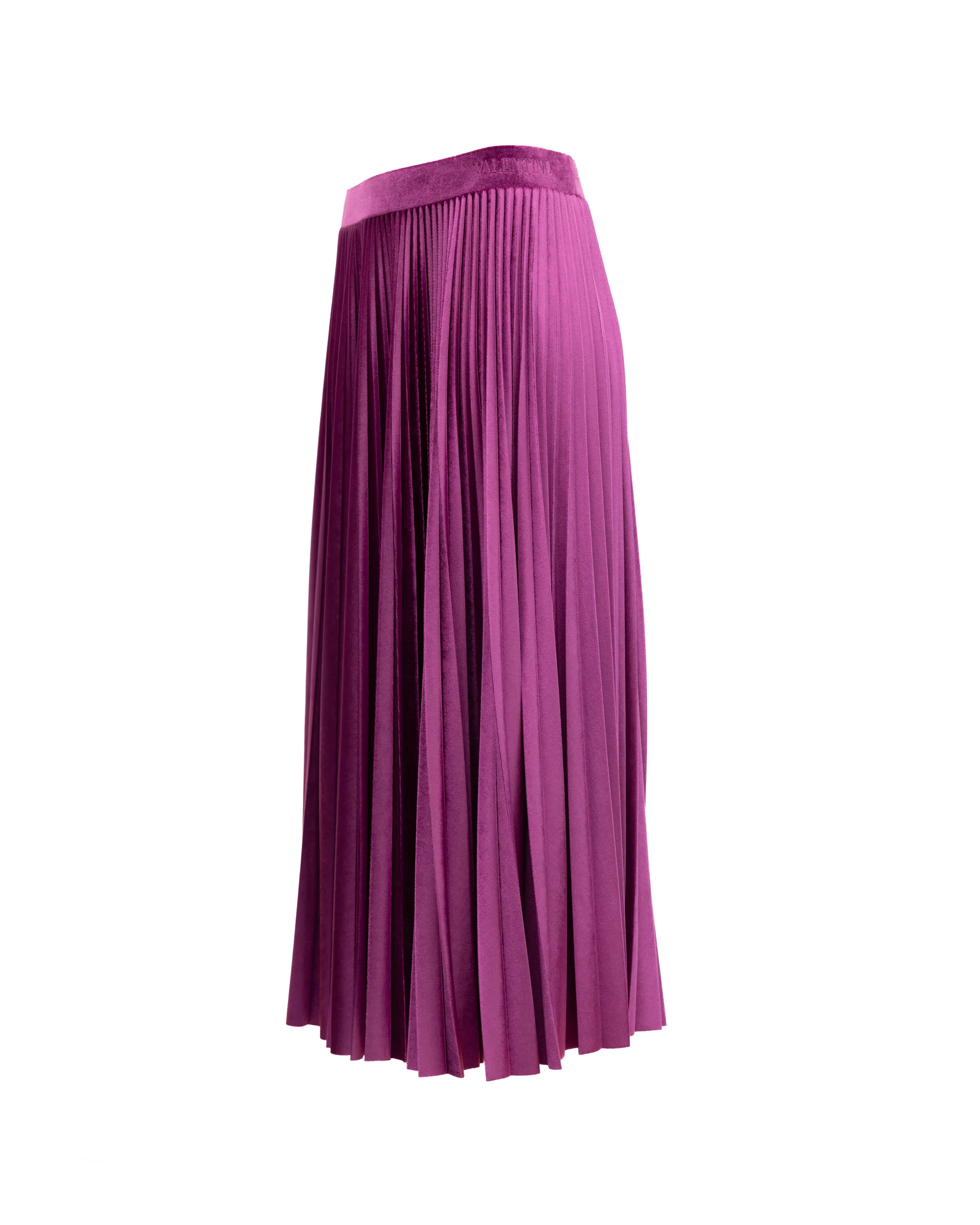 Women Purple Silk Skirt - Image 3