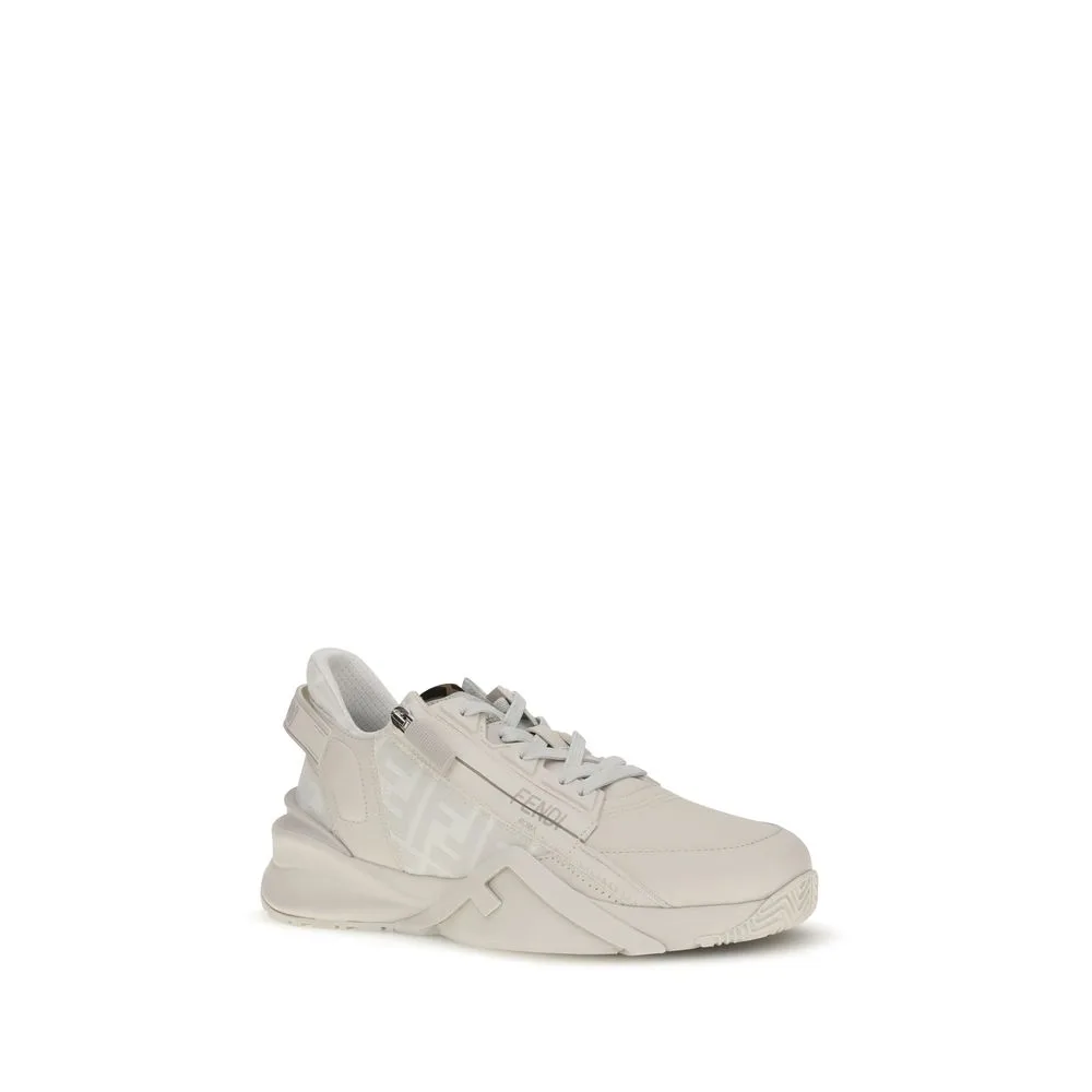 White Calf Leather Bos Taurus Athletic Sneakers - Image 2