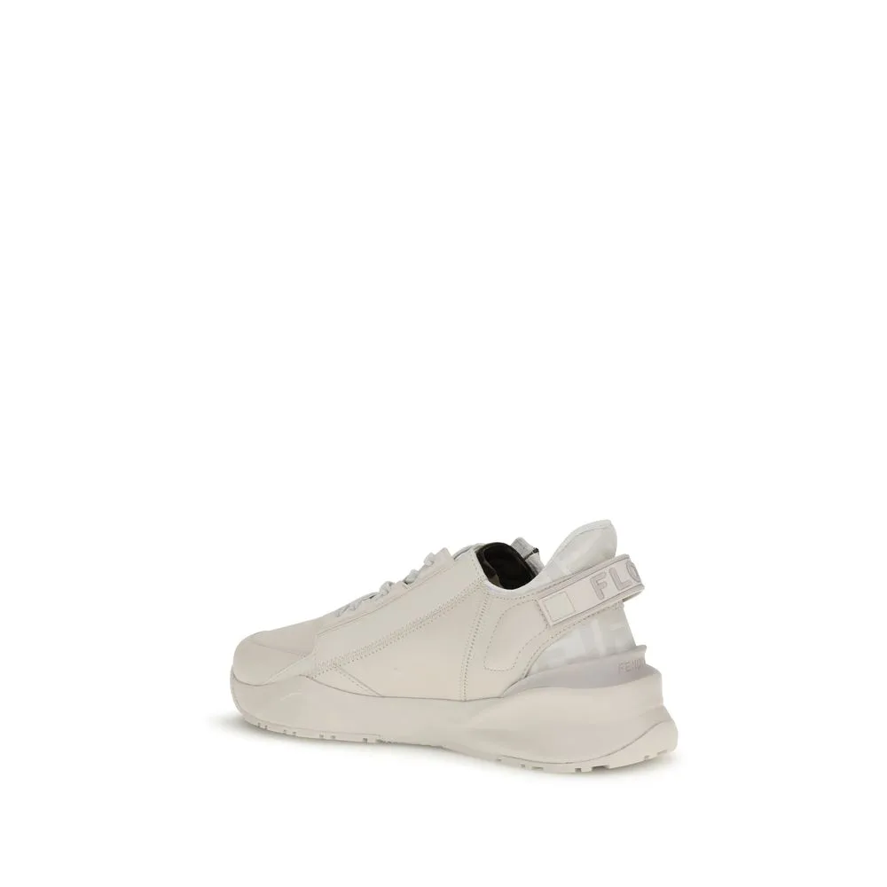 White Calf Leather Bos Taurus Athletic Sneakers - Image 3