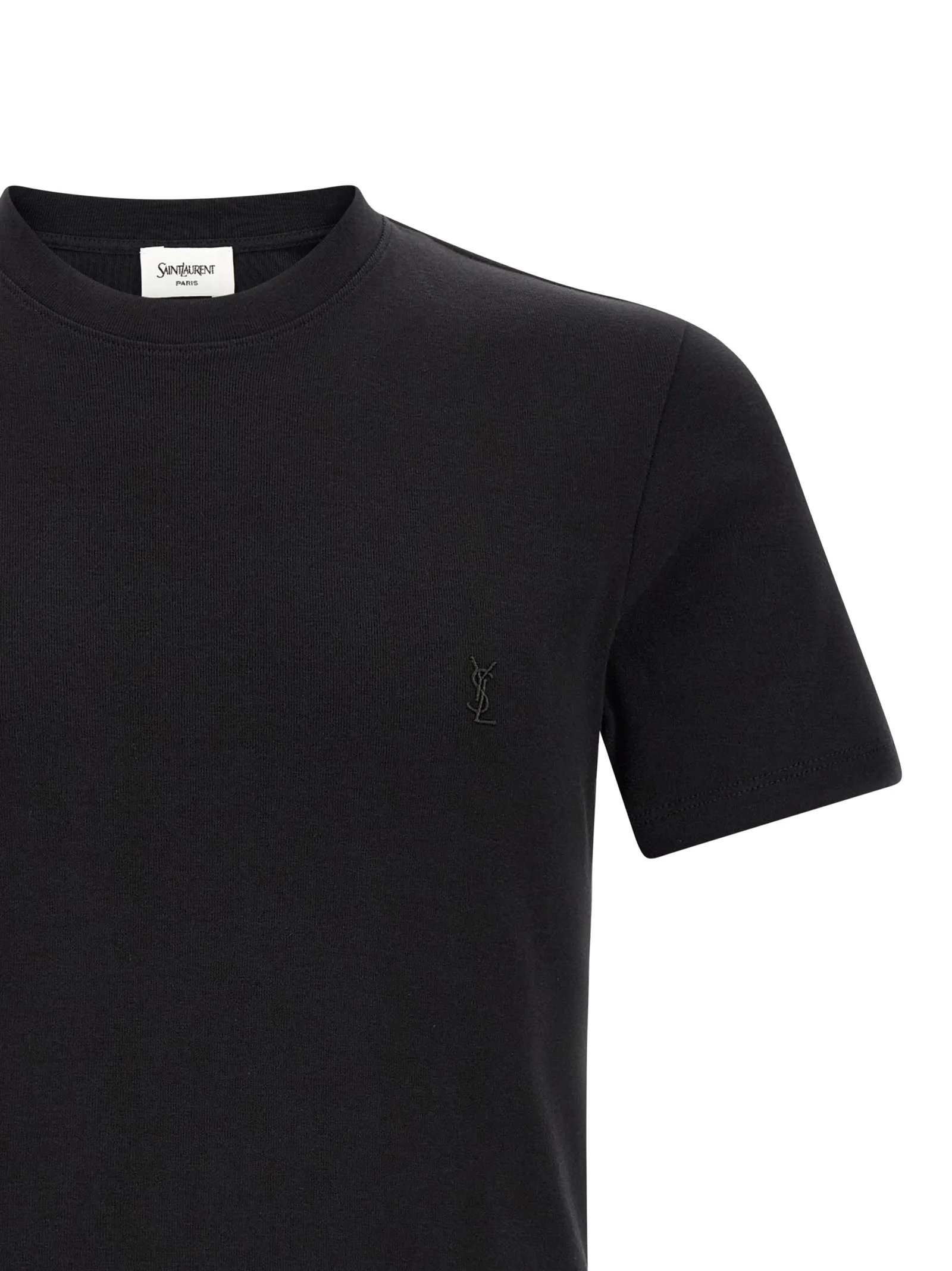 Black Cotton T - Shirt - Image 3