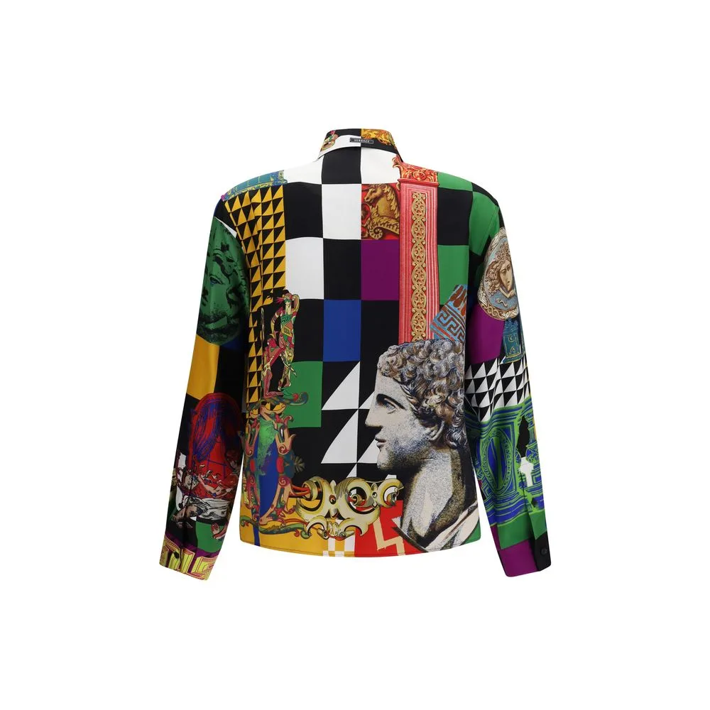 Multicolor Silk Pattern Shirt - Image 2