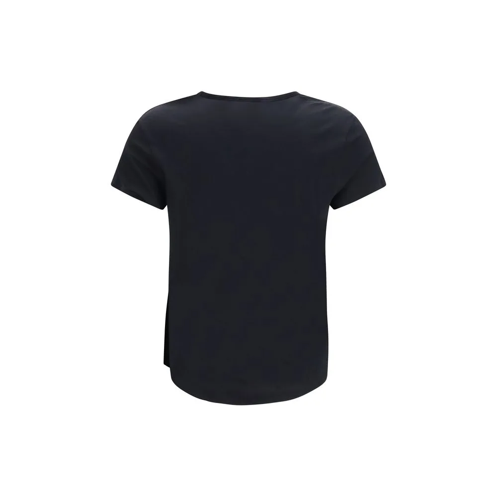 Black Cotton T-Shirt - Image 2
