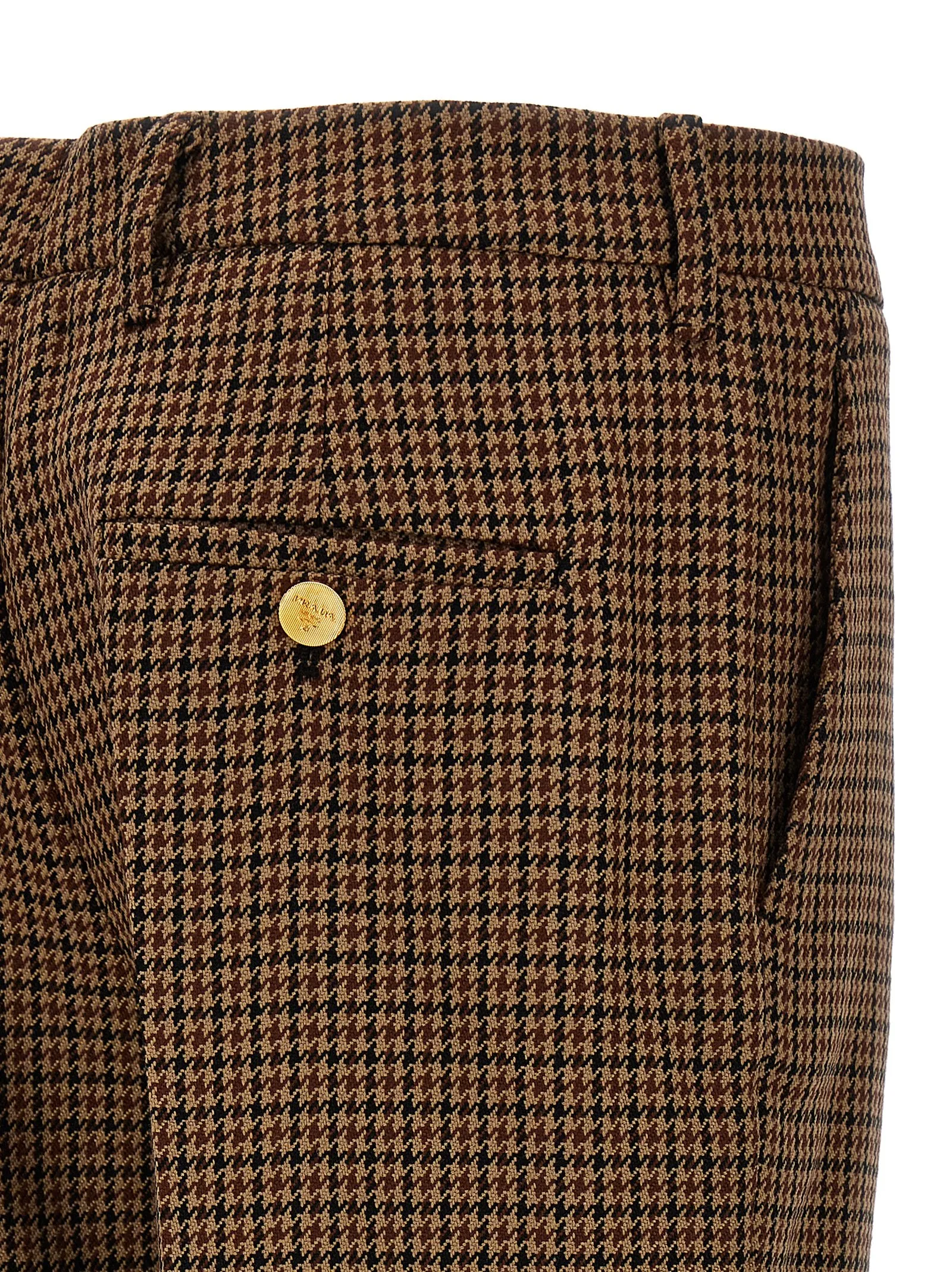 Brown Virgin Wool Casual Pants - Image 4