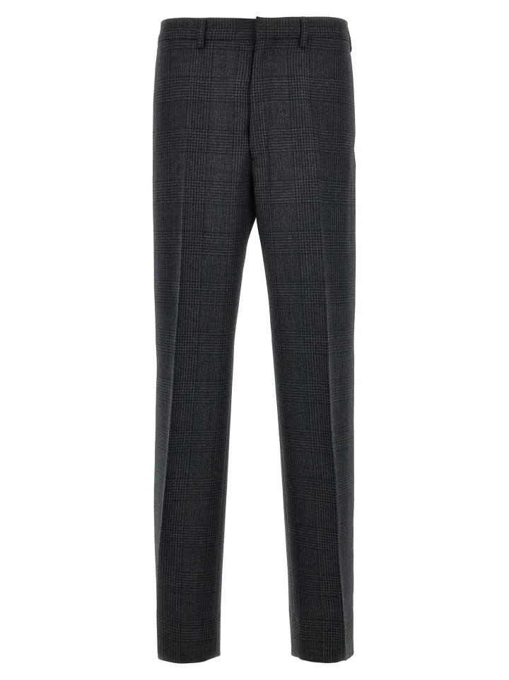 Gray Virgin Wool Dress Pants