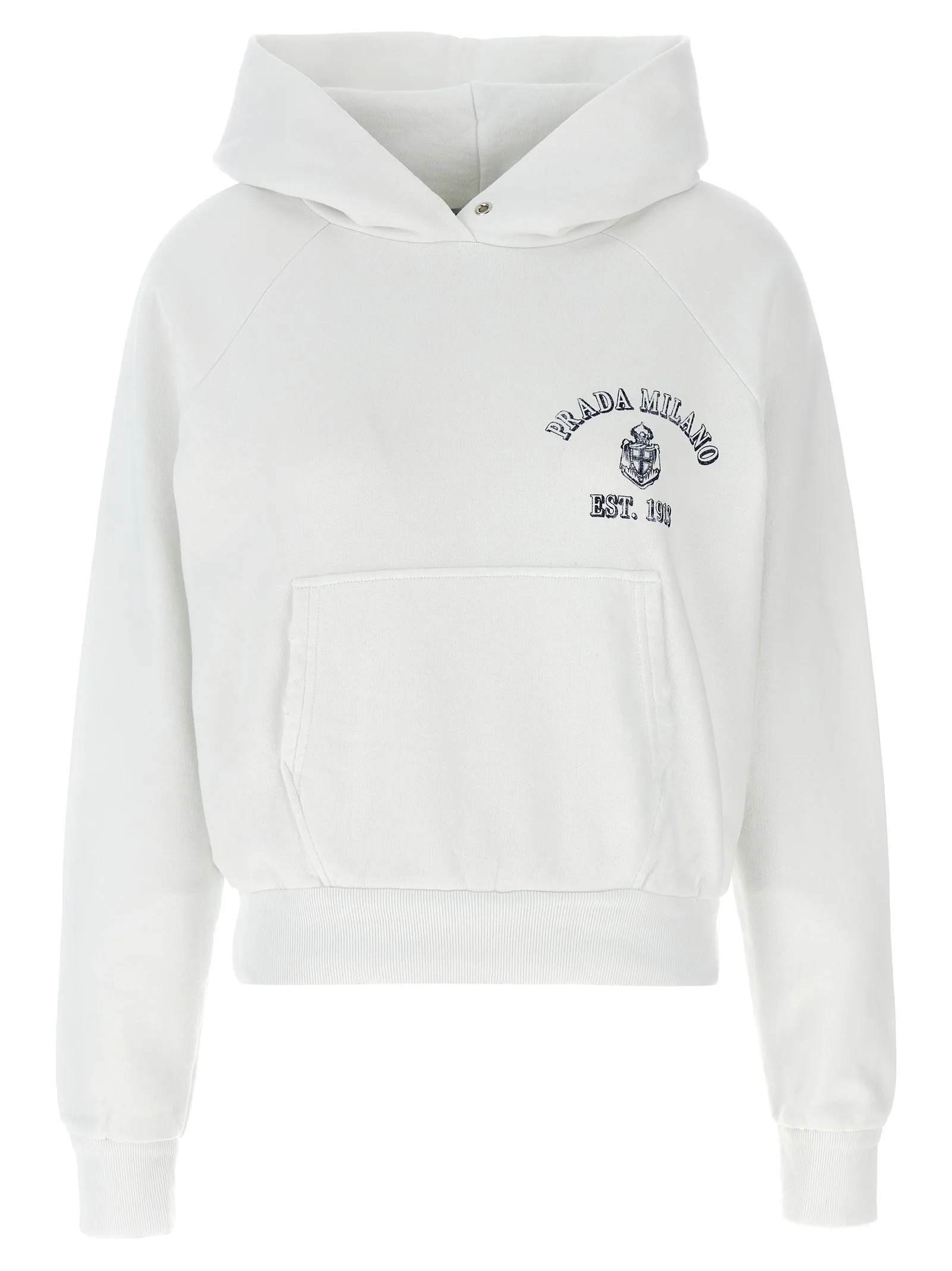 White Cotton Sweatshirt