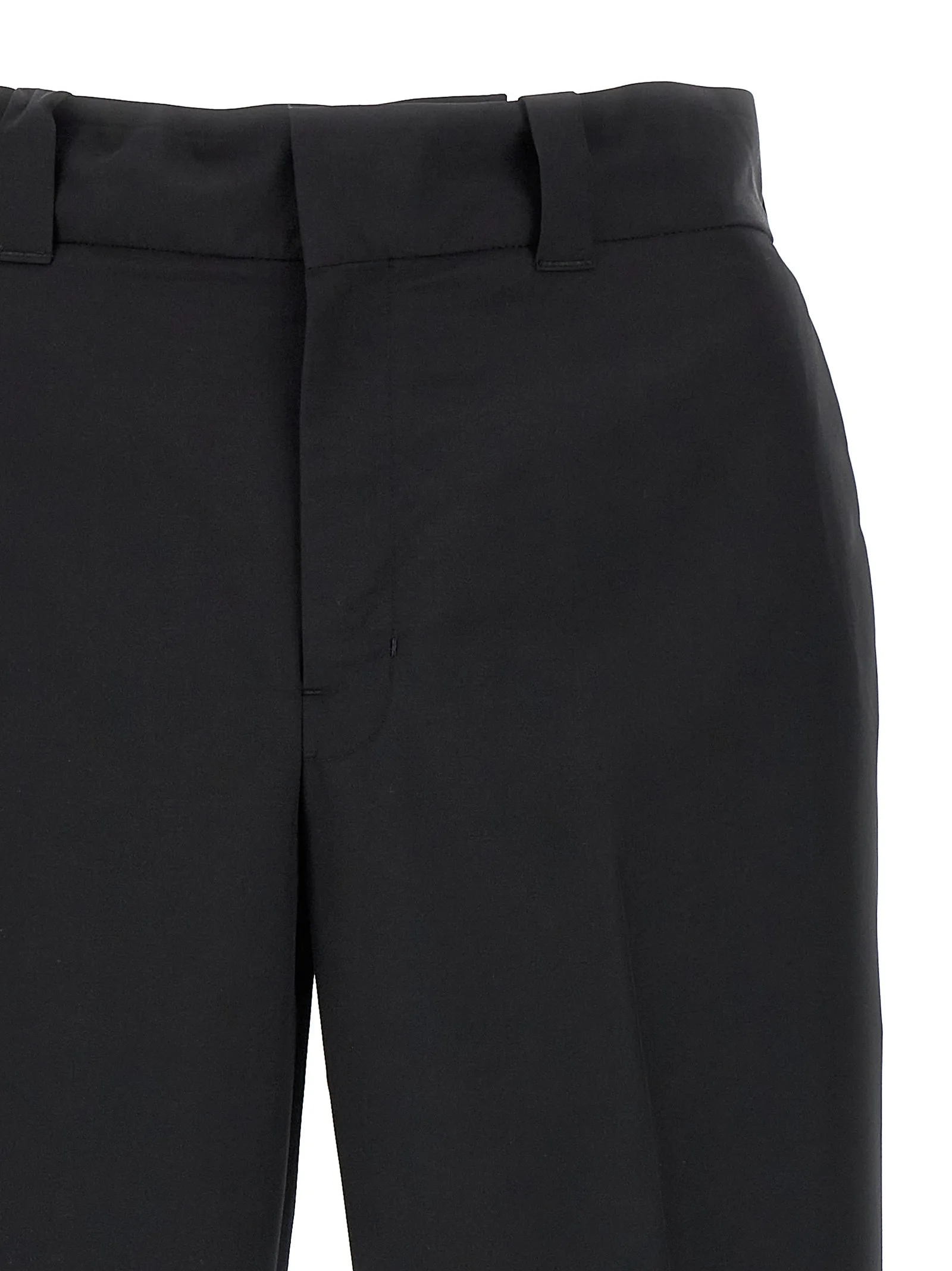 Black Virgin Wool Casual Pants - Image 3