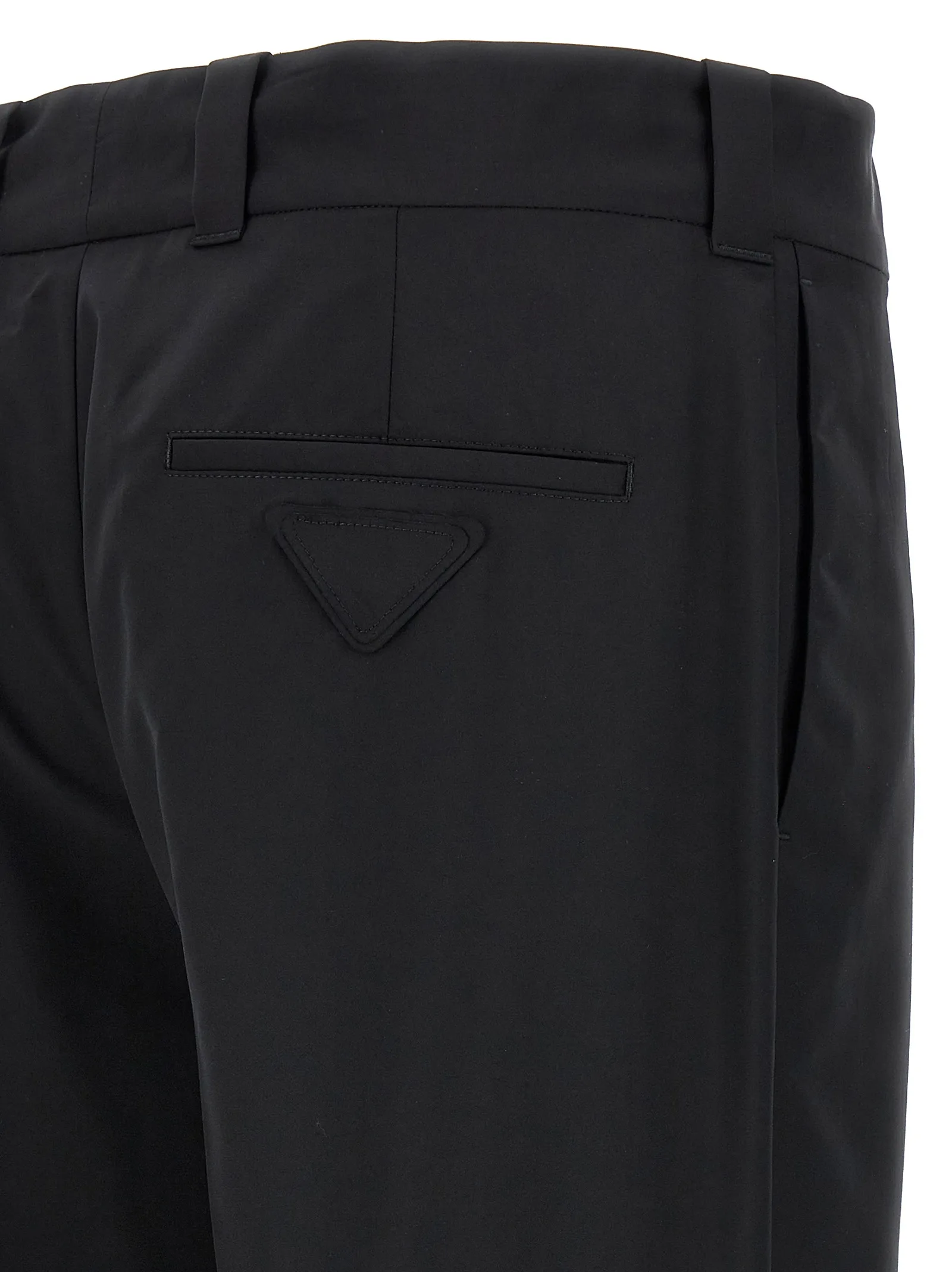 Black Virgin Wool Casual Pants - Image 4