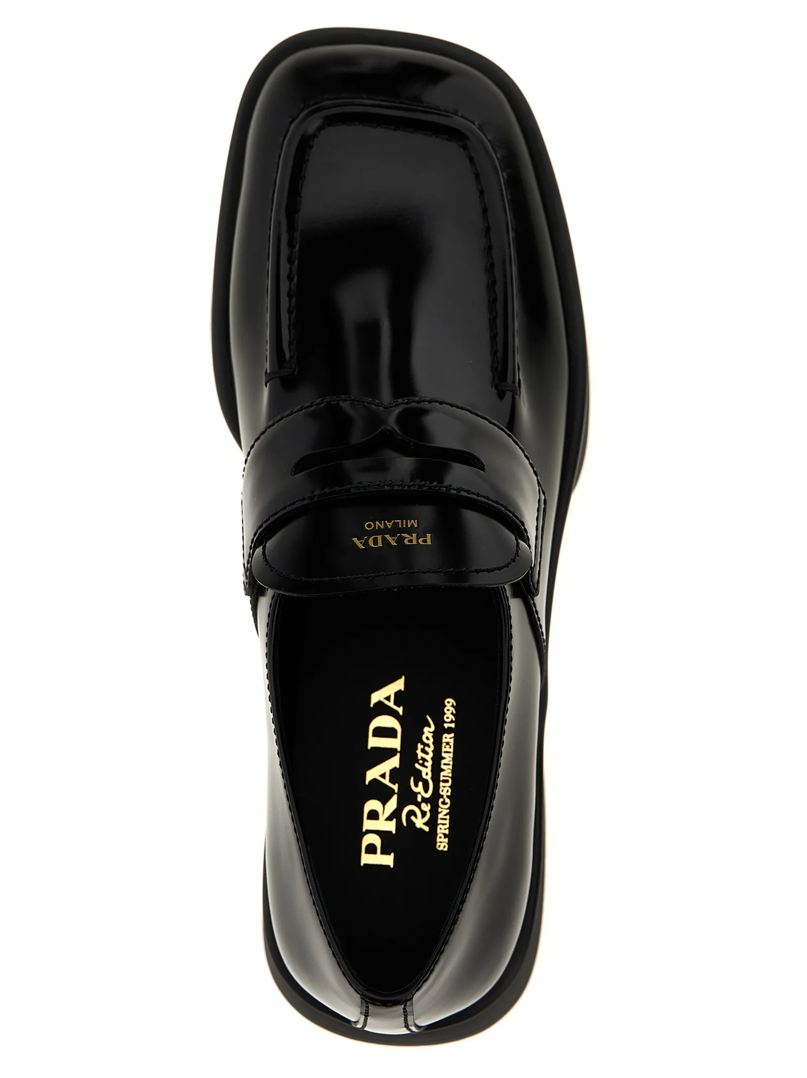 Black Calfskin Slip - On Loafers - Image 4