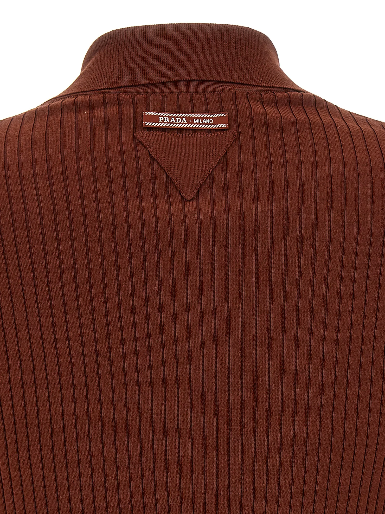 Brown Cotton Polo Shirt - Image 4