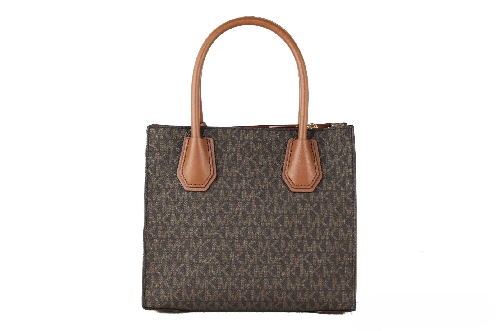 MICHAEL KORS Mercer 35S1GM9M2B Medium Logo And Leather Accordion Crossbody Bag In Brown - Image 2