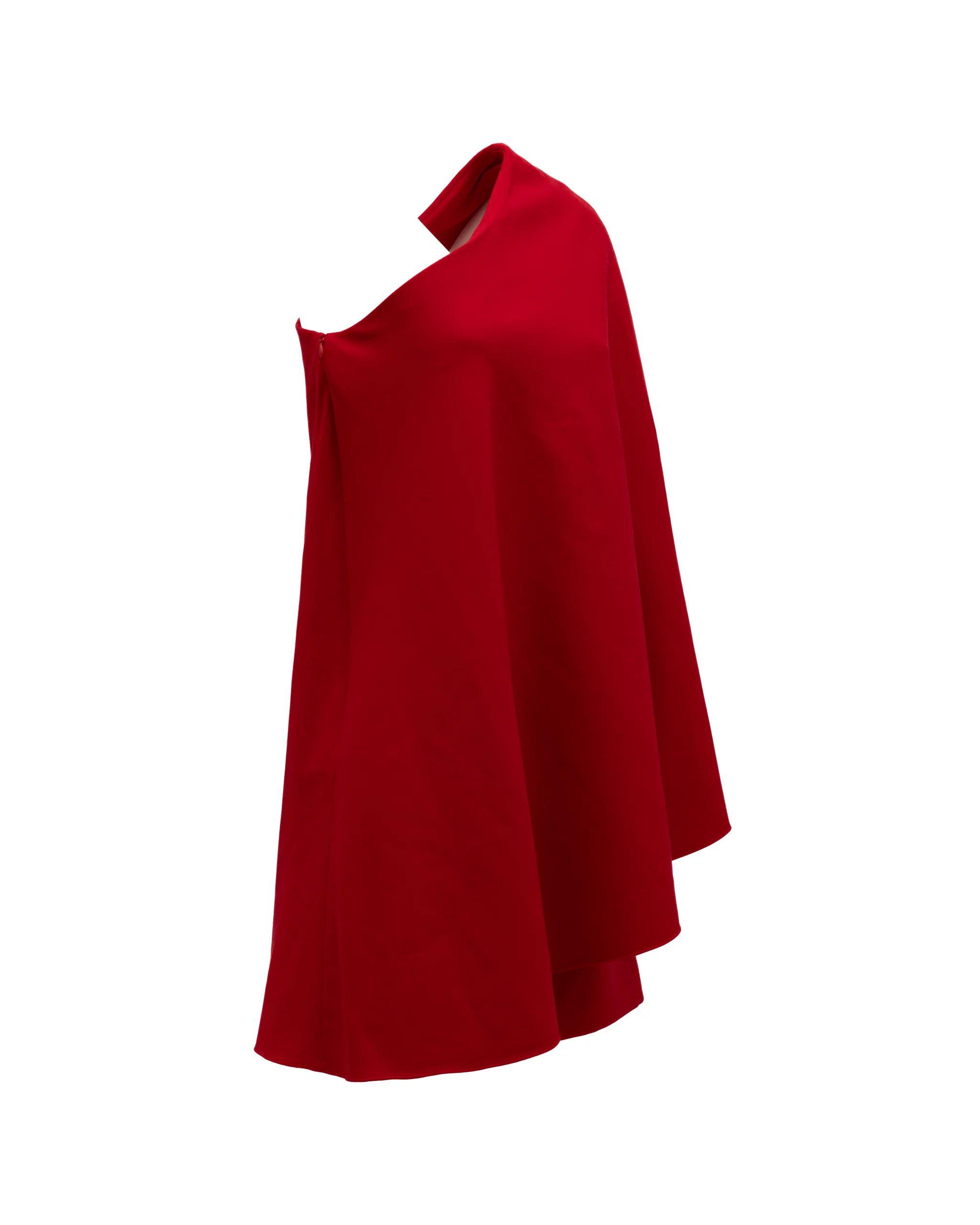 Deep Red Short Cocktail Dress - Image 3