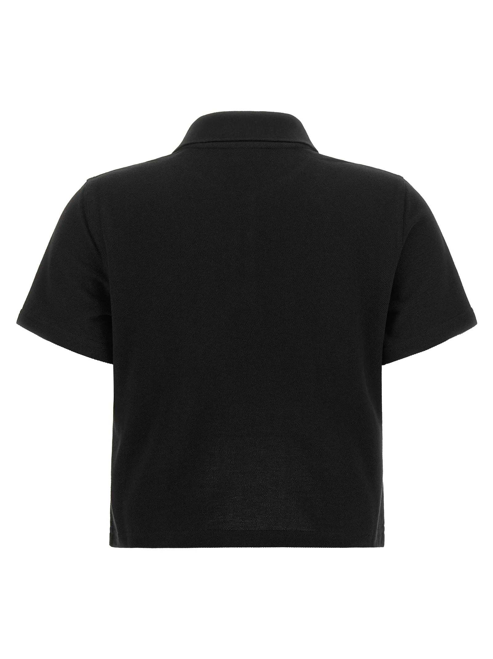 Black Cotton Polo Shirt - Image 2