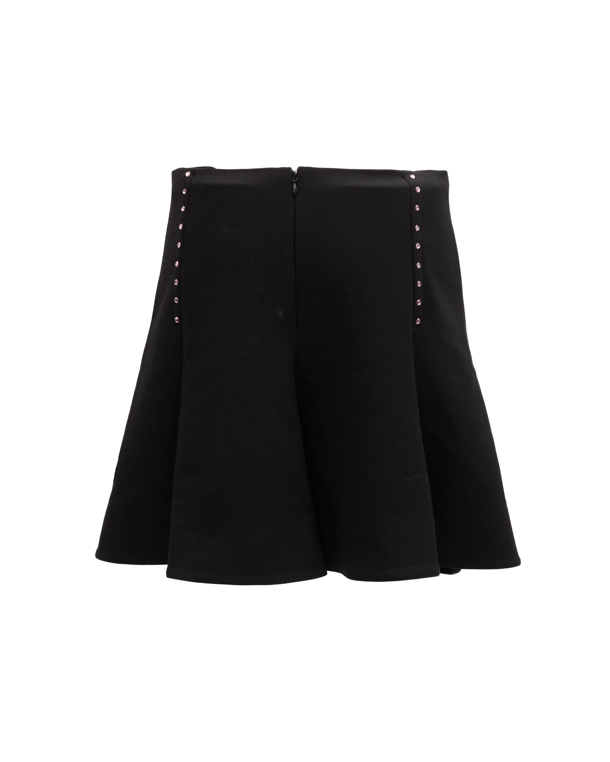 Mini Black Skirt with Gold Details - Image 2