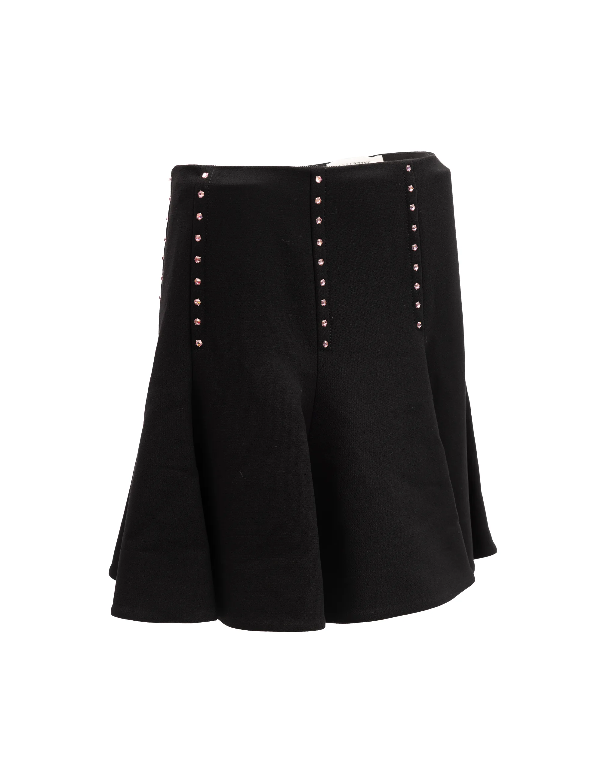 Mini Black Skirt with Gold Details - Image 3