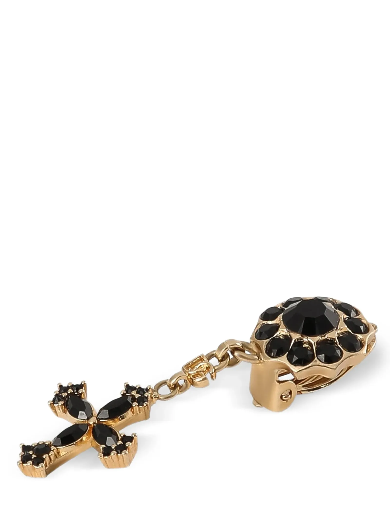Black Brass Earrings - Image 2