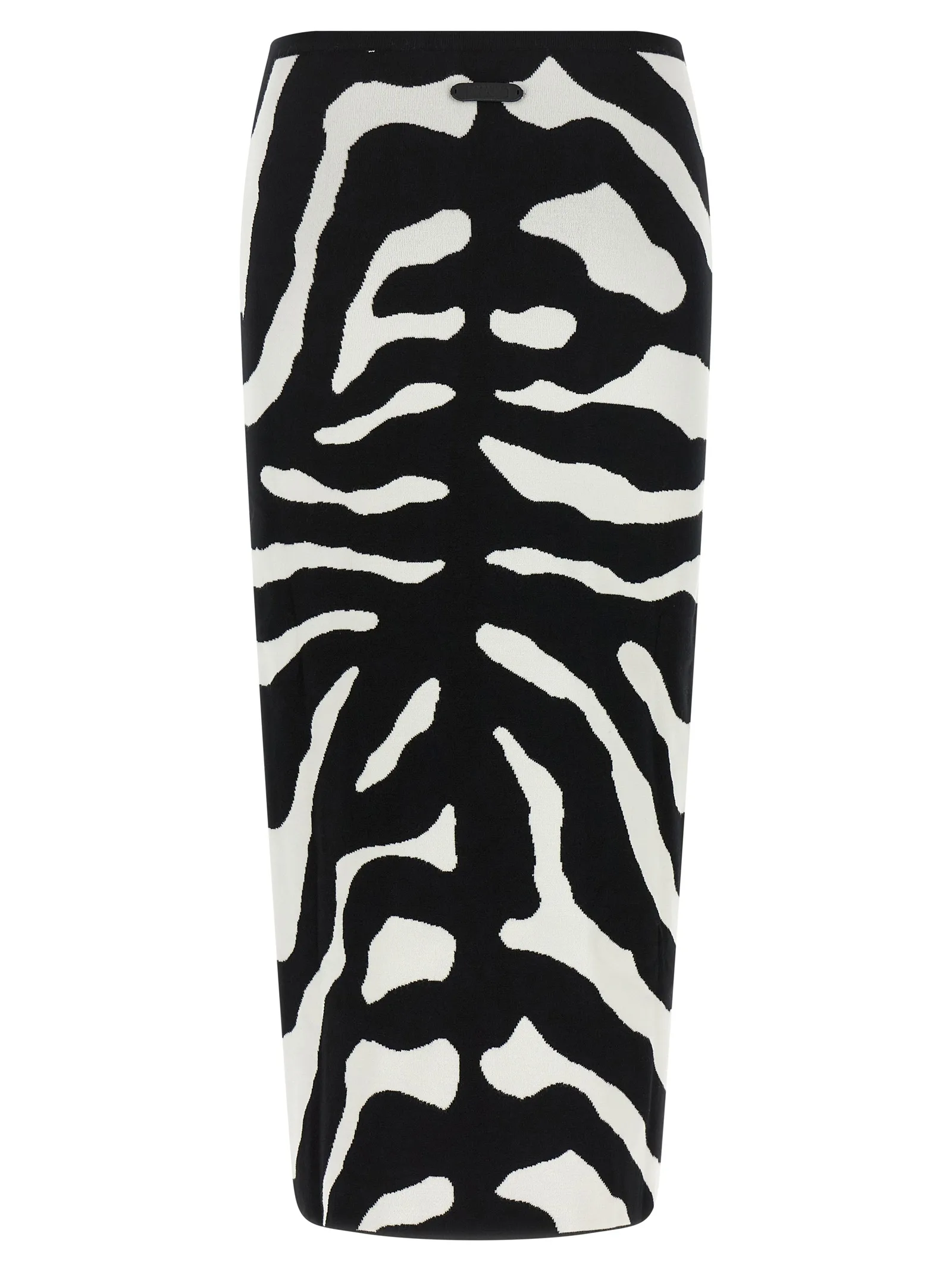 Bicolor Viscose Midi Skirt - Image 2