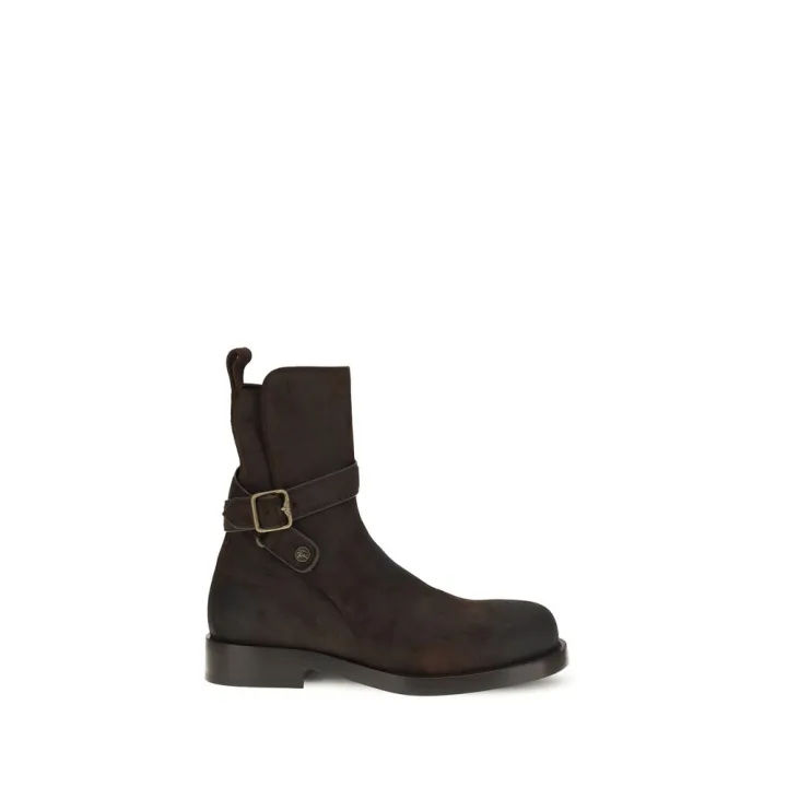 Brown Calf Leather Bos Taurus Lace - Up Boots