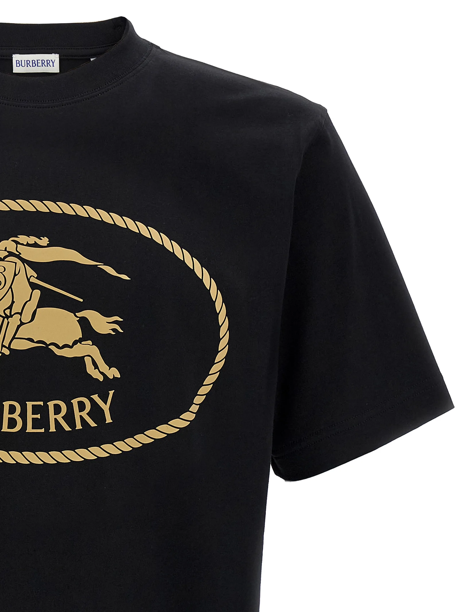 Black Cotton T-Shirt - Image 3