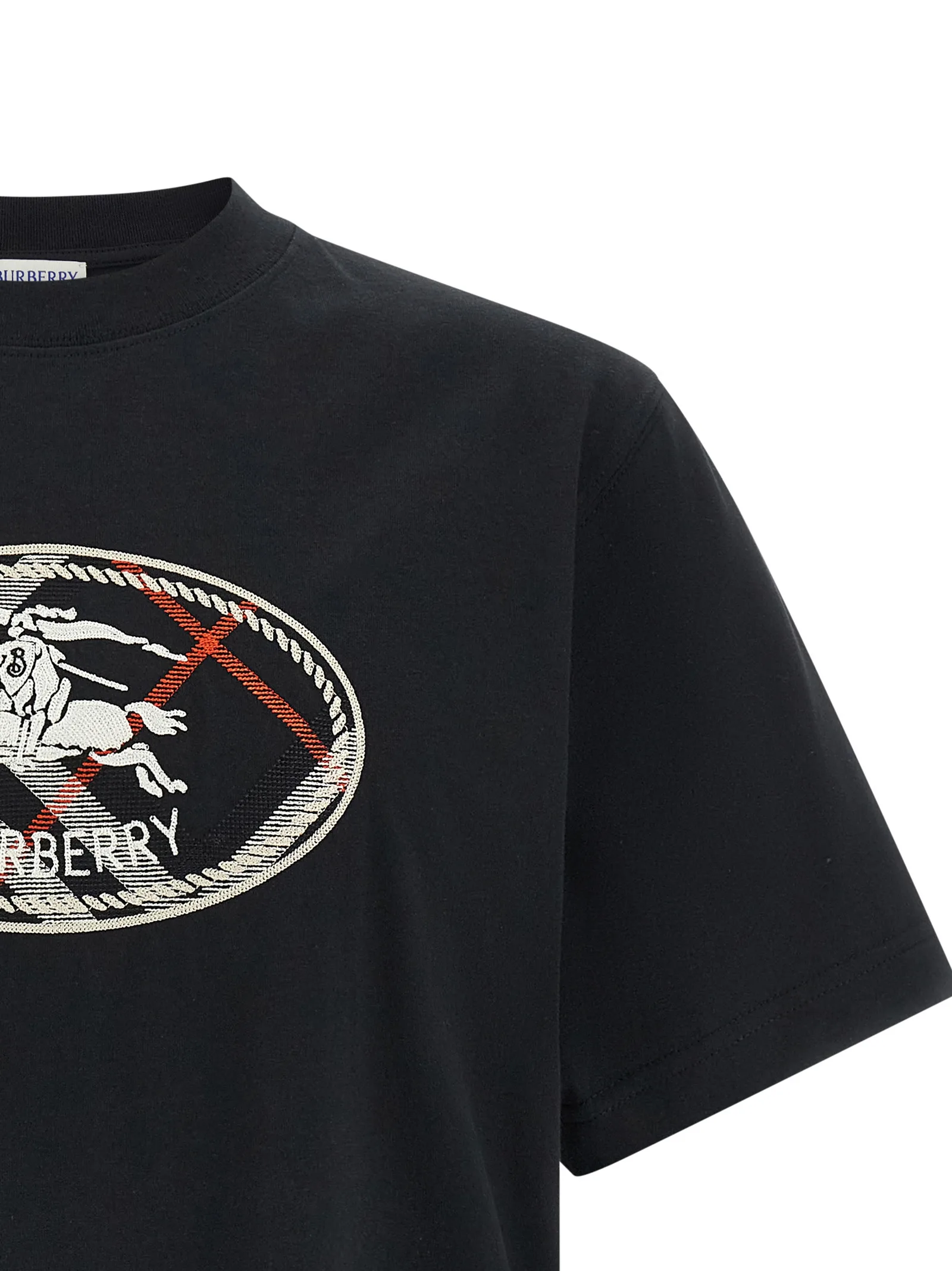 Black Cotton T-Shirt - Image 3