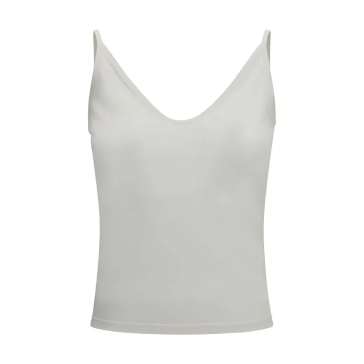 White Silk Tank Tops