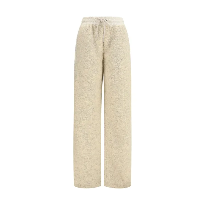 Beige Polyester Joggers (Workout Pants)