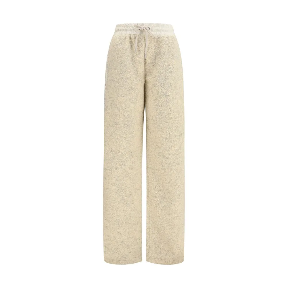 Beige Polyester Joggers (Workout Pants)