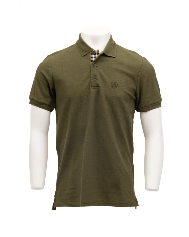Olive Cotton Polo Shirt
