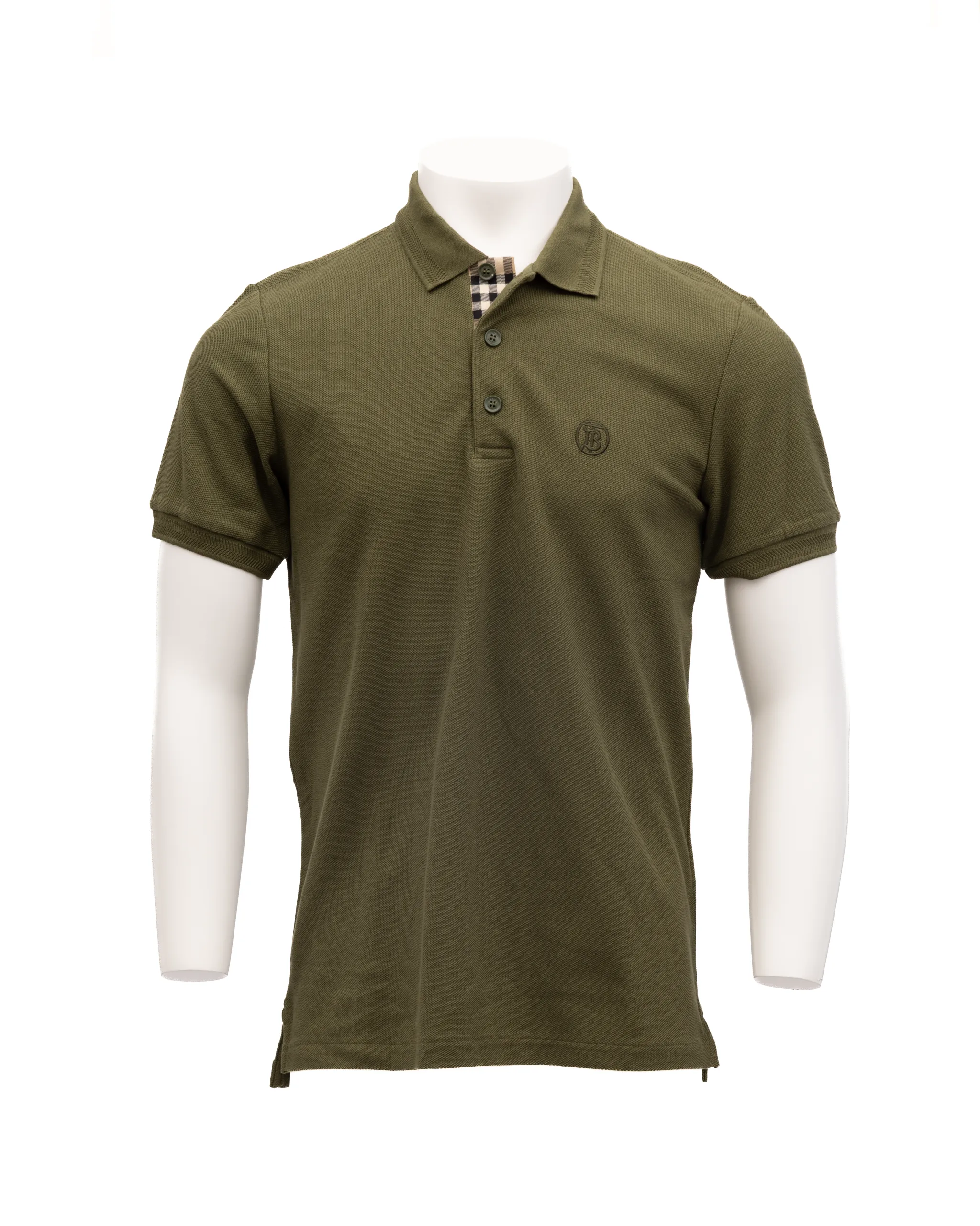 Olive Cotton Polo Shirt