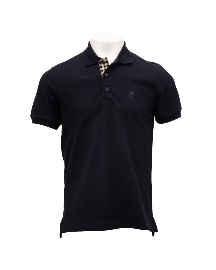 Coal Blue Cotton Polo Shirt